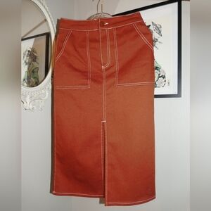 Burnt Orange Skirt